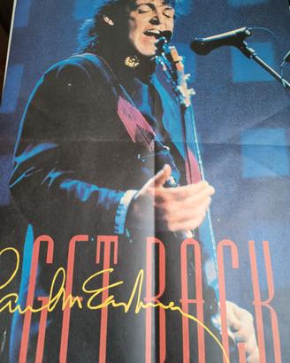 Get back Paul McCartney depliant e poster italiano