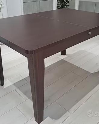 Tavolo moderno allung. color wenge'