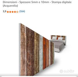 2 testiere letto o da parete in PVC multicolore 