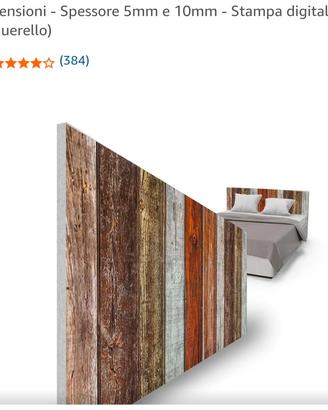 2 testiere letto o da parete in PVC multicolore 