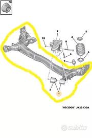 TRAVERSA PONTE POSTERIORE CITROEN C3 (A51) 5148W6