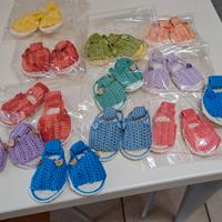 scarpette neonato fatte a mano