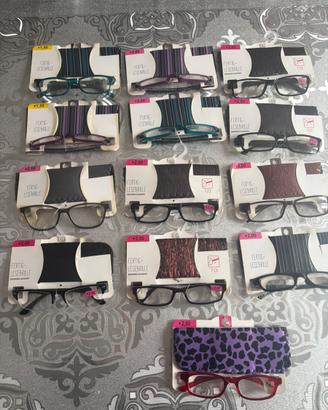 Stock occhiali borse vintage