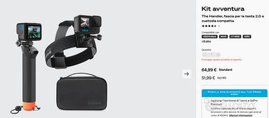 Kit Avventura GoPro - accessori + 2 batterie