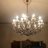 Lampadario anni 60 cristallo