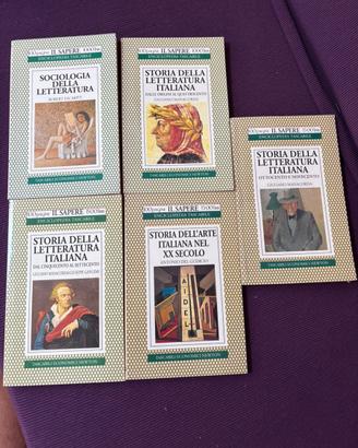 Storia della Letteratura Italiana 5 libri