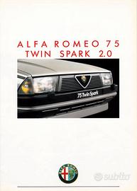 Depliant Originale Alfa Romeo 75 2.0 Twin Spark