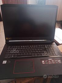 acer nitro 5 laptop 17 pollico 3060 guasto