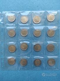 Lotto di 16 monete da collezione