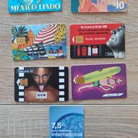 Varie schede telefoniche