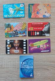 Varie schede telefoniche