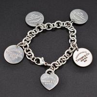 tiffany & co. bracciale argento charms heart 925