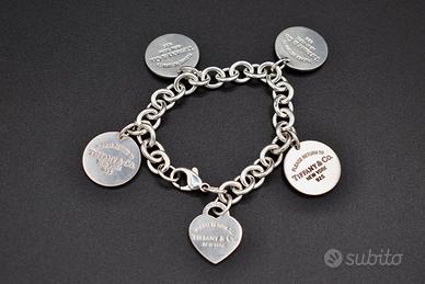 tiffany & co. bracciale argento charms heart 925