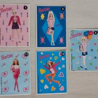 Barbie 5 sticker cards vintage anno 1999