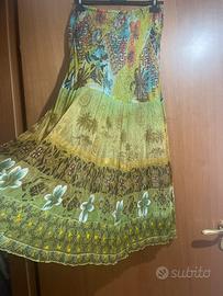 gonna verde in cotone💚