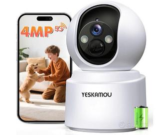 4MP 2.5K Telecamera Wi-Fi Interno Senza Fili con B