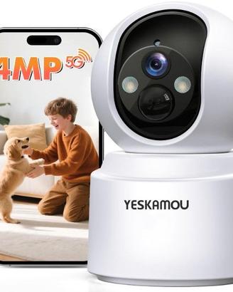 4MP 2.5K Telecamera Wi-Fi Interno Senza Fili con B