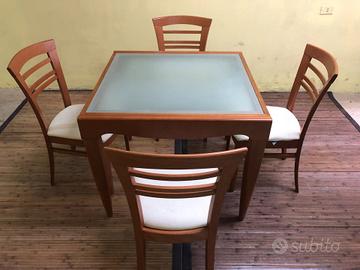 TAVOLO CALLIGARIS CON 4 SEDIE