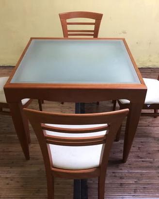 TAVOLO CALLIGARIS CON 4 SEDIE