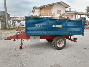rimorchio Bedendo BR32 ribaltabile posteriore