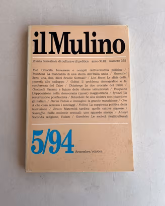 Il Mulino rivista bimestrale anno XLIII numero 355