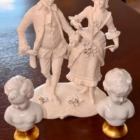 Tris di Porcellane Capodimonte Settecento