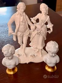 Tris di Porcellane Capodimonte Settecento