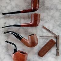 Pipa vintage in set da quattro più nettapipe