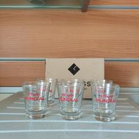 Set bicchierini in vetro "Cafè Mundial"