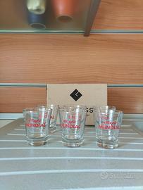 Set bicchierini in vetro "Cafè Mundial"