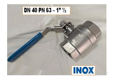 Nuova Valvola a sfera Aisi DN 40 PN 63  1” ½  Inox