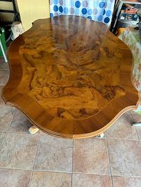 Tavolo vintage in radica di noce