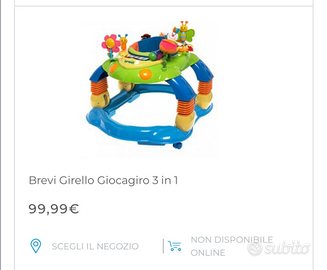 Girello Gioca giro 3 in 1 Brevi