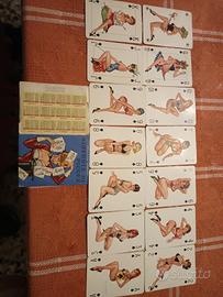 vecchie carte da gioco calendario 