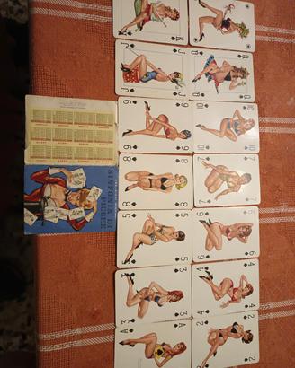 vecchie carte da gioco calendario 