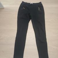 pantalone nero felpato