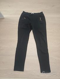 pantalone nero felpato