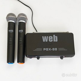 Microfoni Wireless UHF Web PGX-88 + Ricevitore