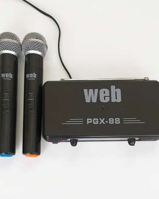 Microfoni Wireless UHF Web PGX-88 + Ricevitore