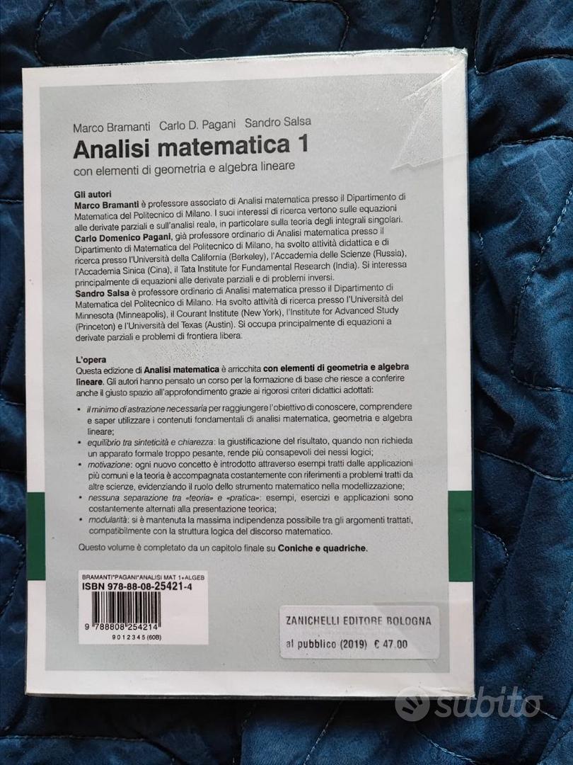 Libro Analisi Matematica 1 - Libri e Riviste In vendita a Pordenone