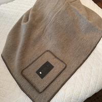 Coperta plaid nocciola