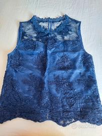 Top elegante in pizzo per cerimonia