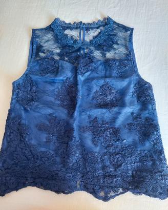 Top elegante in pizzo per cerimonia