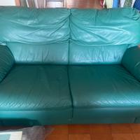 Due Divani in pelle verdi