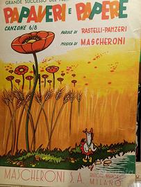 F.SANREMO 1952 PAPAVERI e PAPERE Mascheroni SA