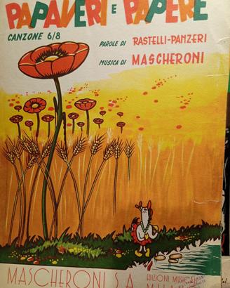 F.SANREMO 1952 PAPAVERI e PAPERE Mascheroni SA