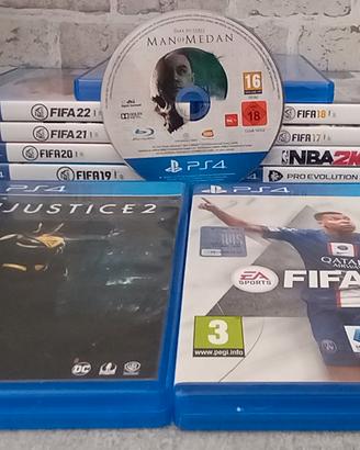 4Lotto 11 Giochi PS4: FIFA 23 + Injustice+altri