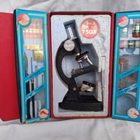 Kit microscopio vintage, anni 70, mai u