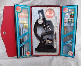 Kit microscopio vintage, anni 70, mai u