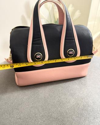 Elisabetta Franchi borsa nera e rosa cipria
